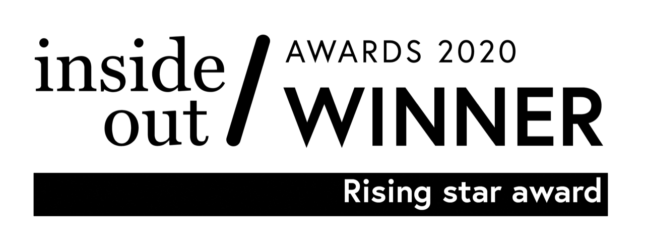 Inside Out Awards 2020 Winners logo for Rising star category